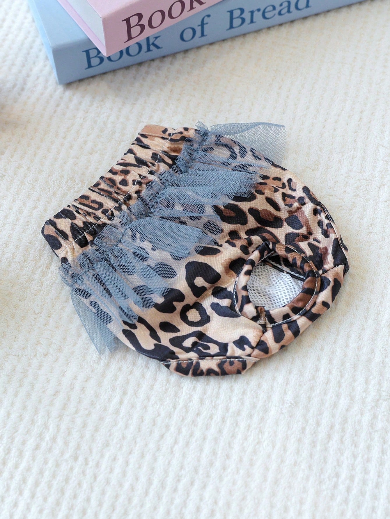 1pc Pet Clothes, Fashionable Happy Dog Outfit For Small Dogs & Puppies, Comfortable & Chic Leopard Print Diaper Pants