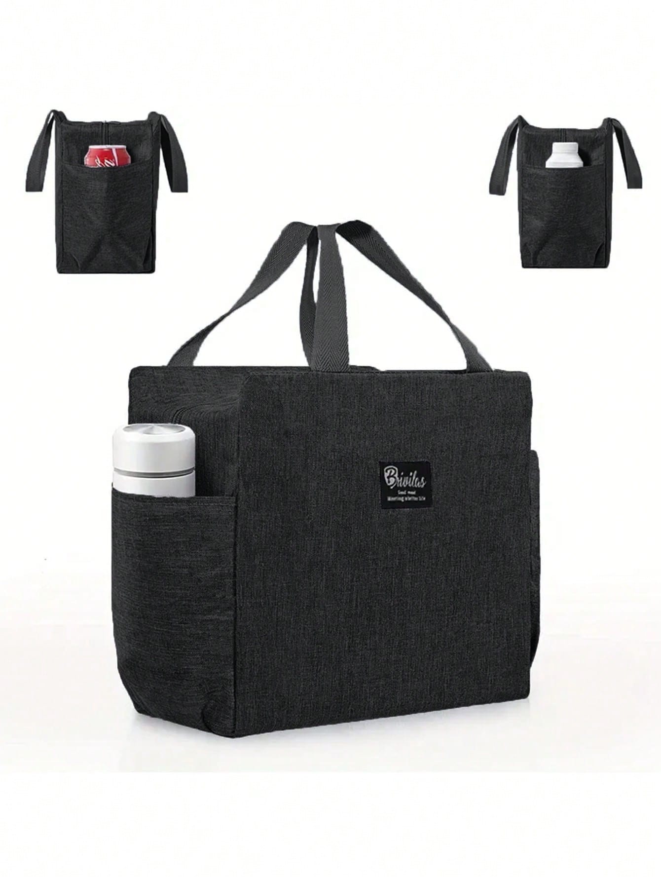 1pc, Waterproof Thermal Lunch Box Bag For Students And Office Workers- Perfect Travel Accessory And Kitchen Gadget For Healthy Meals On The Go