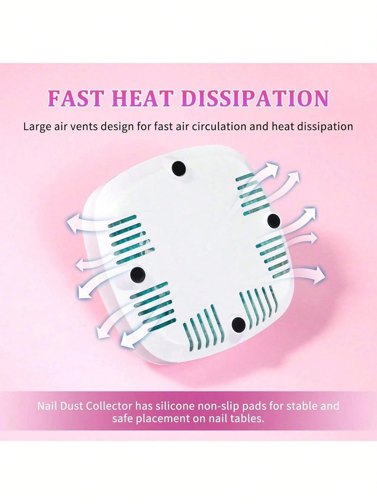 2026 New Mini Portable Nail Dust Collector With USB Plug And Filter, Easy To Use For Home & Salon Professionals-Essential For Polishing