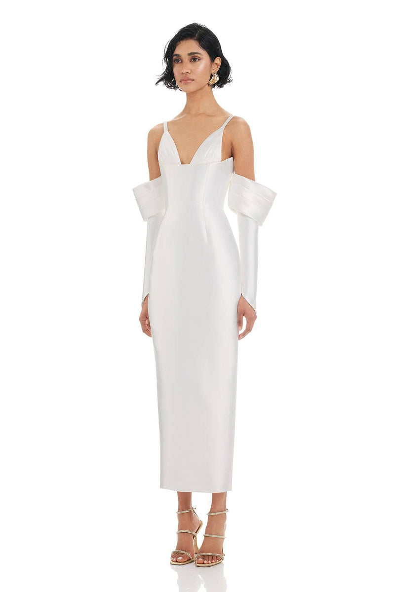 Annalise Dress - White - SHOPJAUS - JAUS