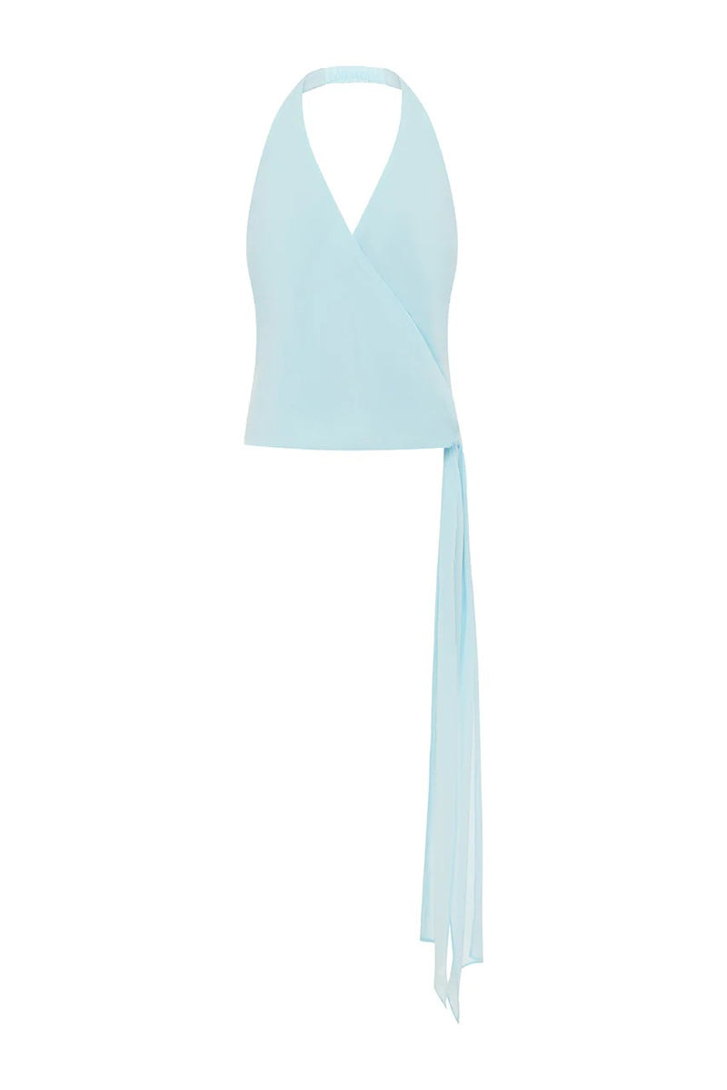 Arlowe Wrap Top - Mist