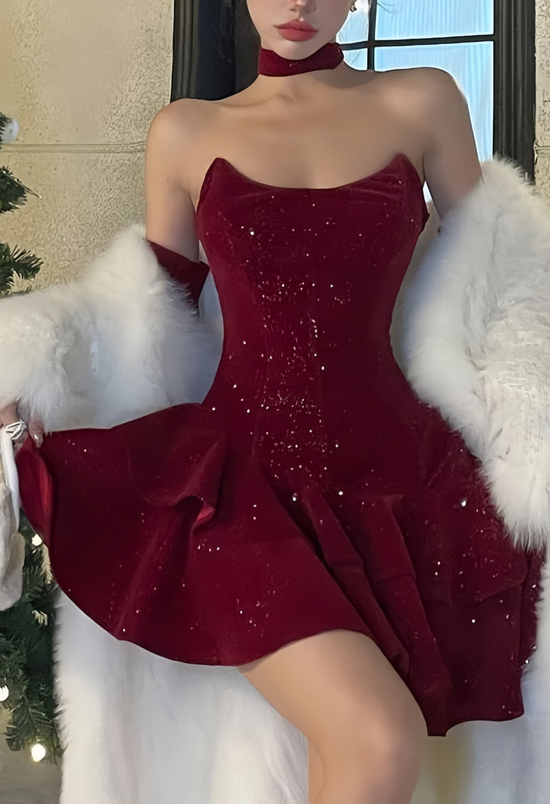 Cute Burgundy Velvet Homecoming Dresses A-line Girl Senior Prom Dresses,AST2018