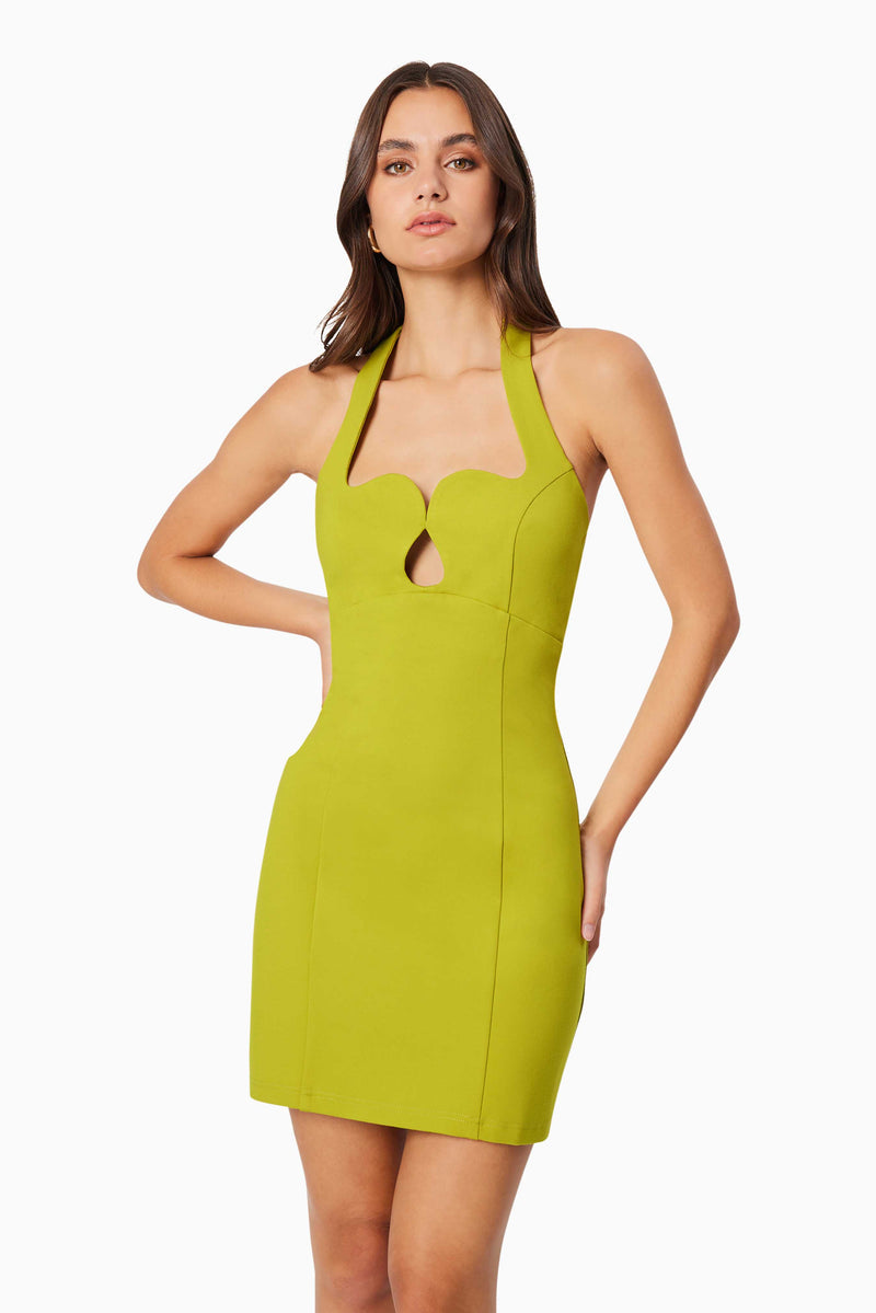 Eden Mini Dress - Chartreuse - SHOPJAUS - JAUS