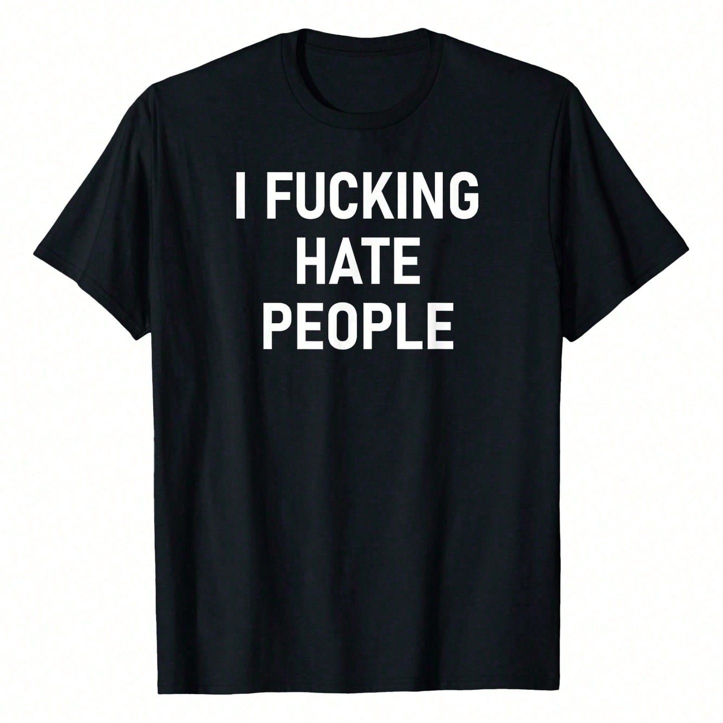 I Ing Hate People, Funny, Joke, Sarcastic, Family T-Shirt WoWoWomen's Plus Size Graphic Tee