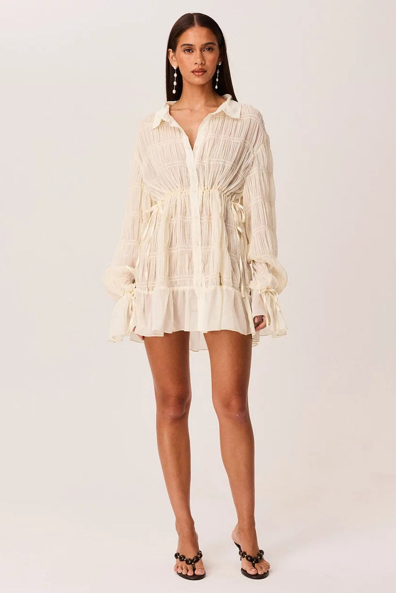 Lareina Mini Dress - Shell