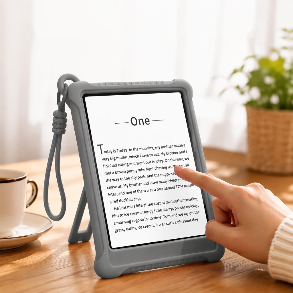 Lightweight Shockproof Full-Body Case For Kindle Paperwhite – Compatible With Kindle 11th Gen (2022/2024, 6")/ Paperwhite 12th Gen (2024, 7")/ Paperwhite 11th Gen (2021, 6.8") – Adjustable Stand, Ha