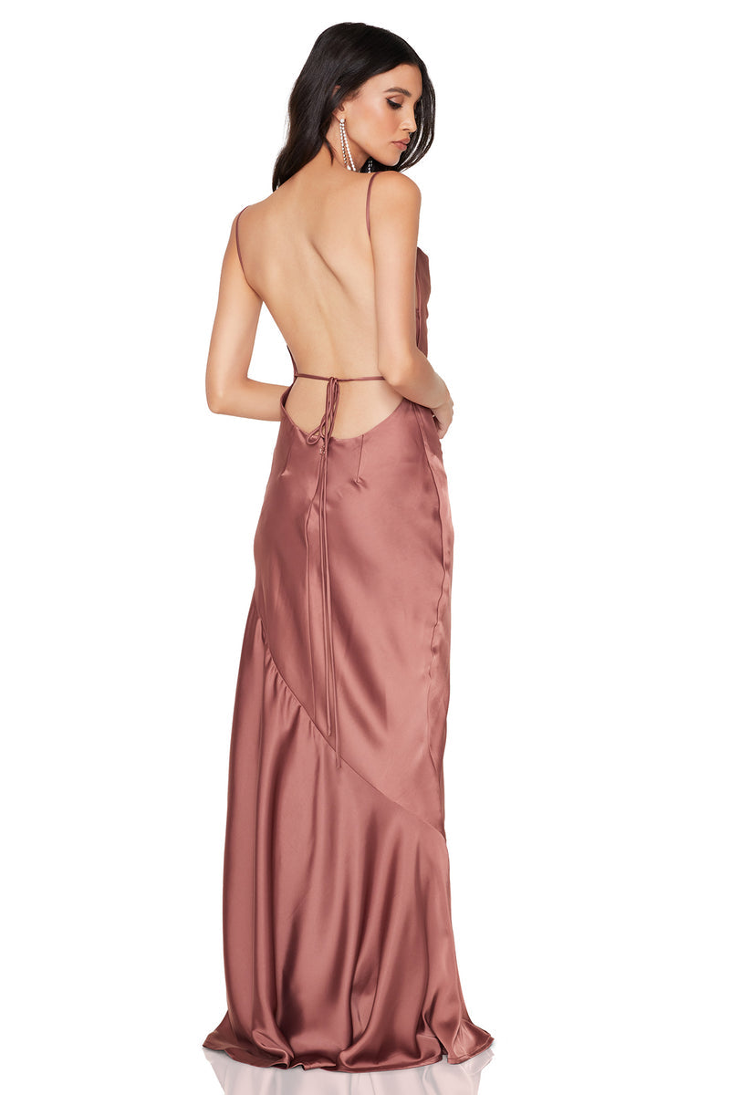 Nookie Entice Drape Gown - Mocha - SHOPJAUS - JAUS