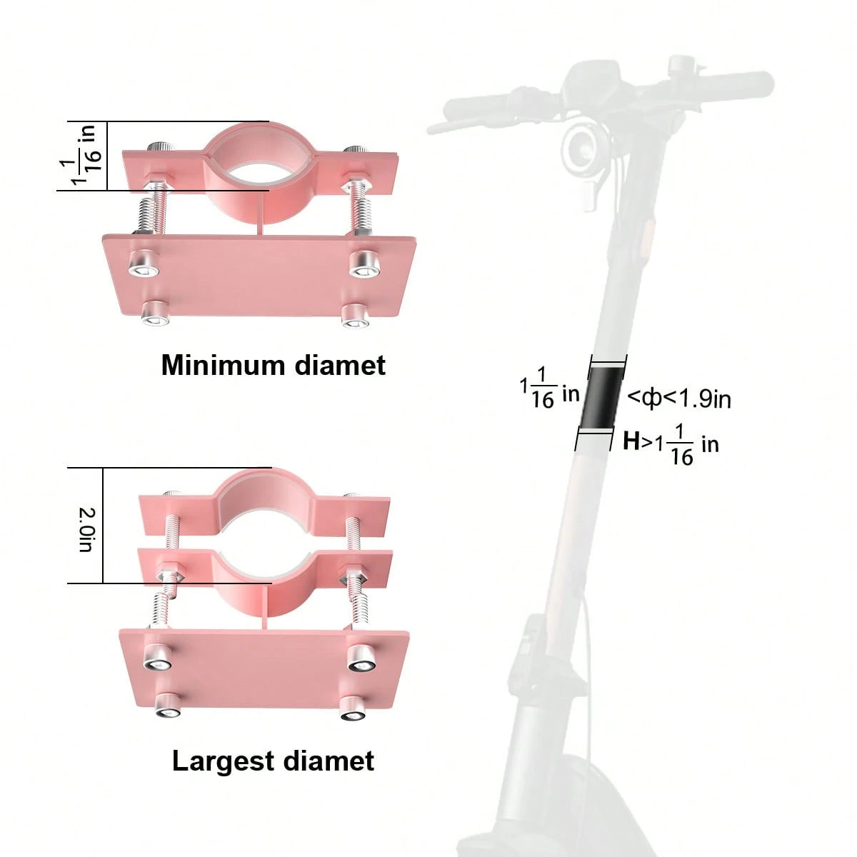 Secure Front Bike Basket For Scooters- Metal Bicycle Basket With Sturdy Wire Design, Non-Sagging Bracket, Rust-Resistant Zinc Alloy, Easy Installation Kit Included