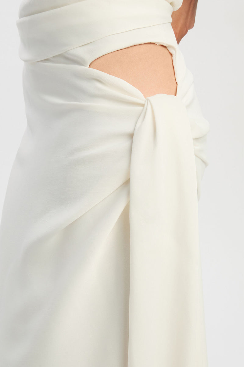 Solene Maxi Skirt - Orchid White