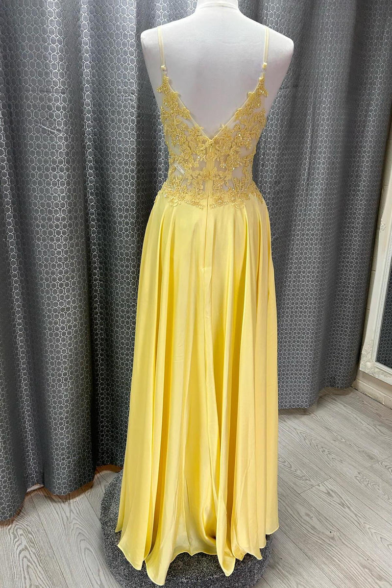 Straps Royal Blue Lace Appliques A-line Prom Dress