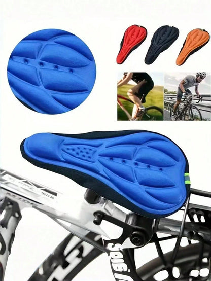 1/2pcs [Shock Absorption| Breathable] Breathable 3D Comfortable Bicycle Seat Cushion Cover| With Shock Absorption| Ideal For Road Bikes And Mountain Bikes