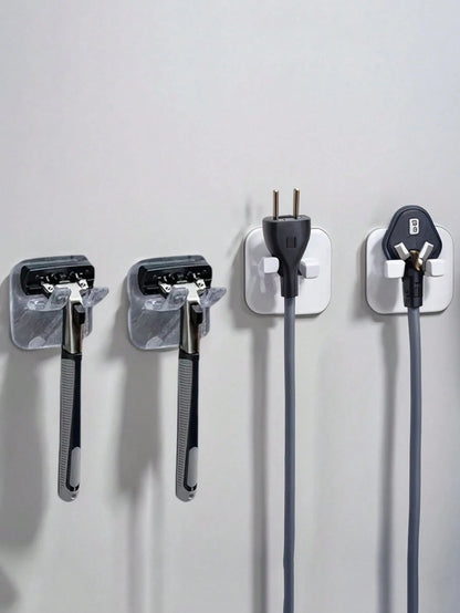 1/3/6 Pcs Portable Razor Holder With Suction Cup Hook, Suitable For Shower, Bathroom, Travel, Wall Mounted, Reusable