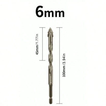 1/3pcs 4-Flute Serrated Eccentric Drill Bit For Metal, Stainless Steel, Ceramic, Concrete, Glass, Tile Hole Expander Sharp Teeth Drill