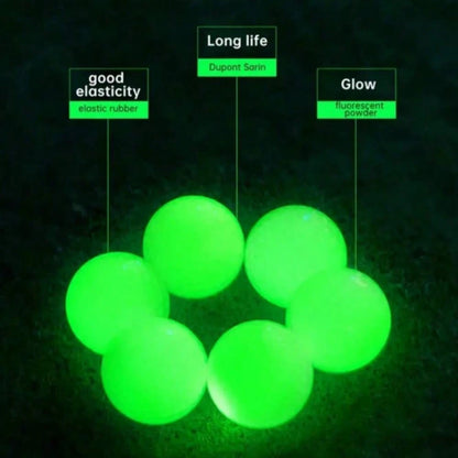 1/4/6pcs Glow-In-The-Dark Golf Balls: Automatic Fluorescent Balls For Night Training, Night Match Preparation, Designed Specifically For Golf Training, Rubber Material, Gift For Golf Enthusiasts, Golf