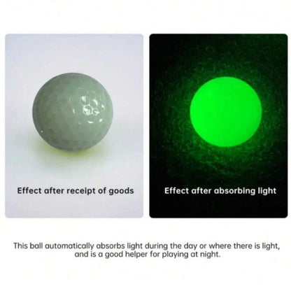 1/4/6pcs Glow-In-The-Dark Golf Balls: Automatic Fluorescent Balls For Night Training, Night Match Preparation, Designed Specifically For Golf Training, Rubber Material, Gift For Golf Enthusiasts, Golf