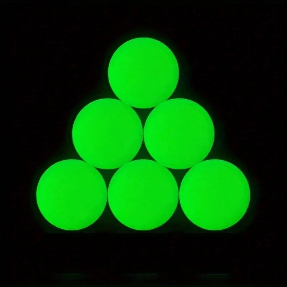 1/4/6pcs Glow-In-The-Dark Golf Balls: Automatic Fluorescent Balls For Night Training, Night Match Preparation, Designed Specifically For Golf Training, Rubber Material, Gift For Golf Enthusiasts, Golf
