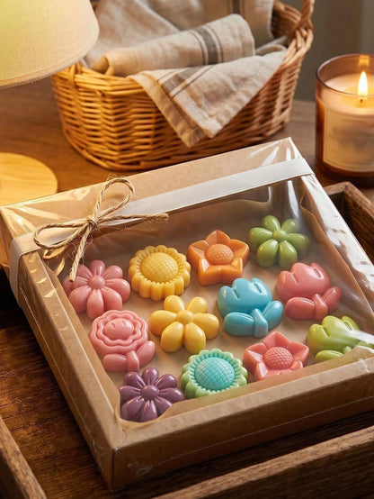 1/4pcs Flower Bowknot Handmade Soap Silicone Mold, Rose, Daisy, Multiple Small Flowers, Butterfly, Green Leaf, Bow Tie Fresh Styles, Heat Resistant Flexible Anti-Deformation, Non-Stick Easy Release, W