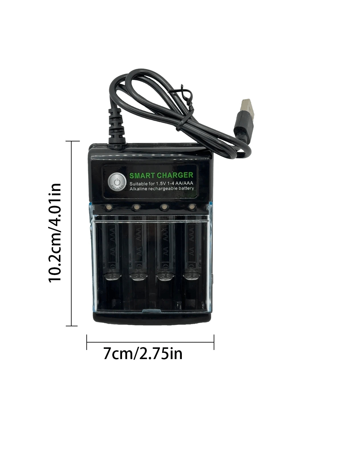 1.5V AA/AAA Rechargeable Batteries, USB Charger, Suitable For Electronic Toys, Remote Controls, Monitors, Electric Toothbrushes, String Lights, Christmas Decorations (These Batteries Can Only Be Charg