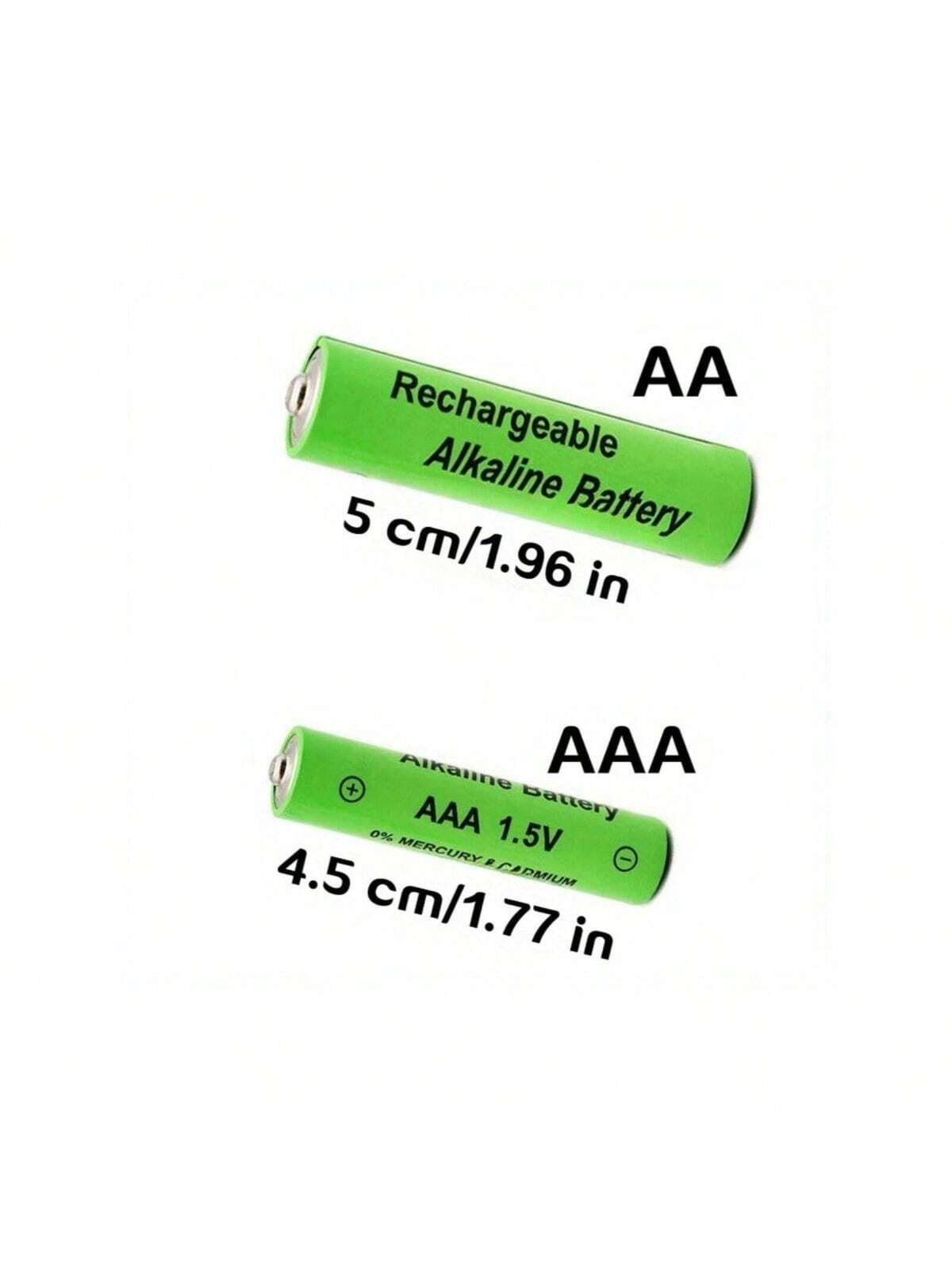 1.5V AA/AAA Rechargeable Batteries, USB Charger, Suitable For Electronic Toys, Remote Controls, Monitors, Electric Toothbrushes, String Lights, Christmas Decorations (These Batteries Can Only Be Charg