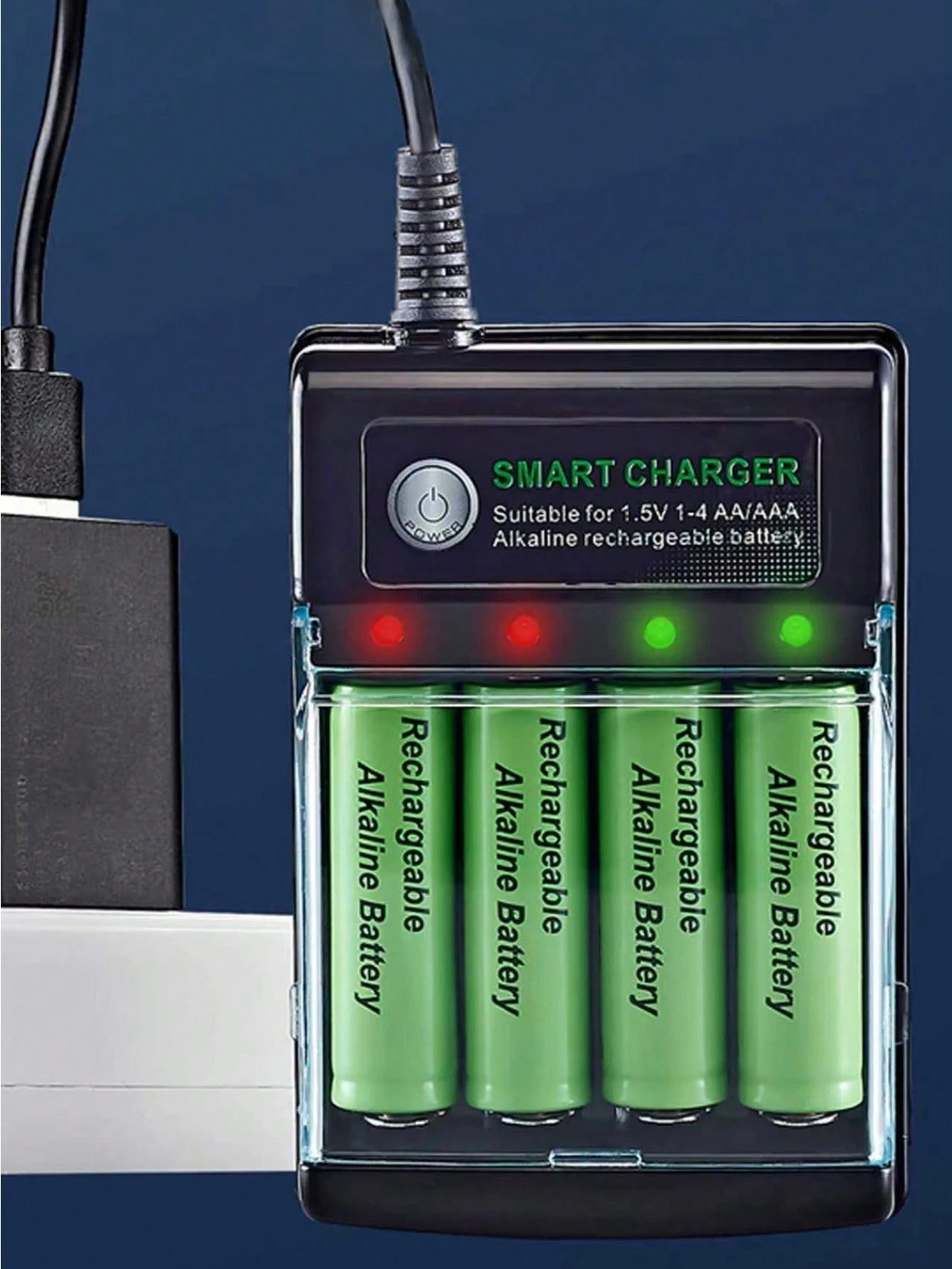 1.5V AA/AAA Rechargeable Batteries, USB Charger, Suitable For Electronic Toys, Remote Controls, Monitors, Electric Toothbrushes, String Lights, Christmas Decorations (These Batteries Can Only Be Charg