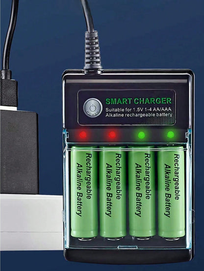 1.5V AA/AAA Rechargeable Batteries, USB Charger, Suitable For Electronic Toys, Remote Controls, Monitors, Electric Toothbrushes, String Lights, Christmas Decorations (These Batteries Can Only Be Charg