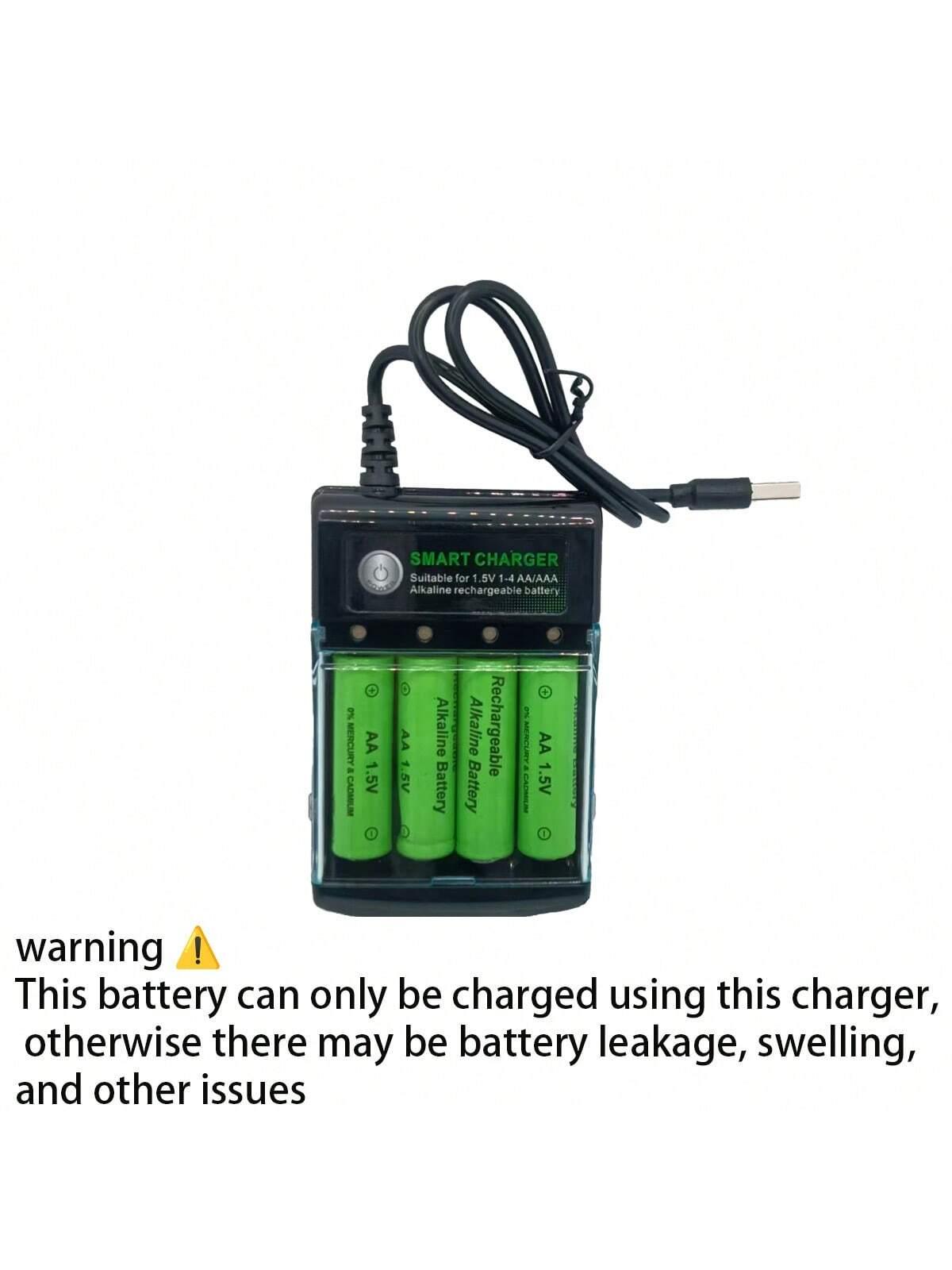 1.5V AA/AAA Rechargeable Batteries, USB Charger, Suitable For Electronic Toys, Remote Controls, Monitors, Electric Toothbrushes, String Lights, Christmas Decorations (These Batteries Can Only Be Charg
