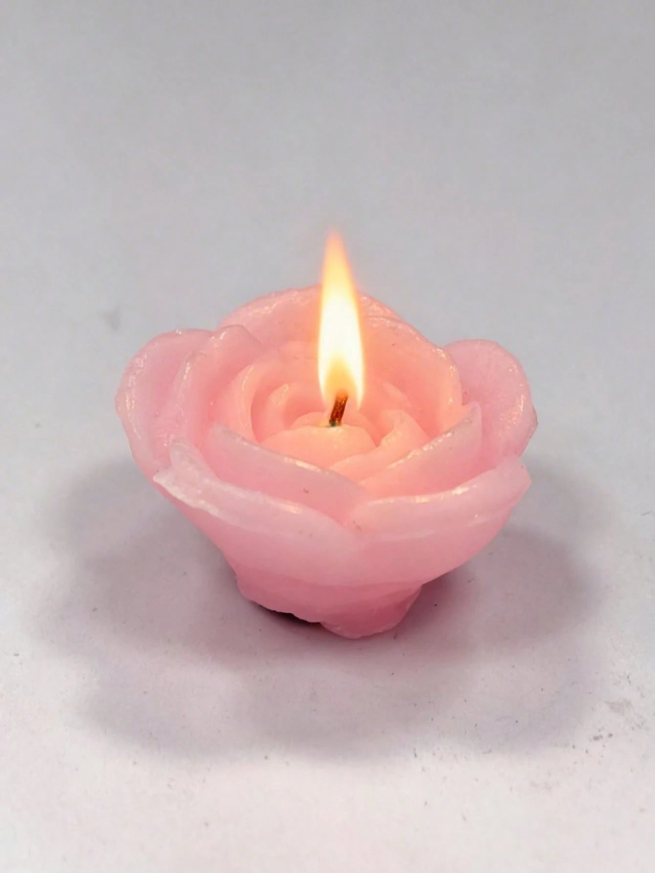 1/6pcs Rose Shaped Pink Mini Floating Rose Candles, Suitable For Aromatherapy, Wedding, Party, Home Decor And More