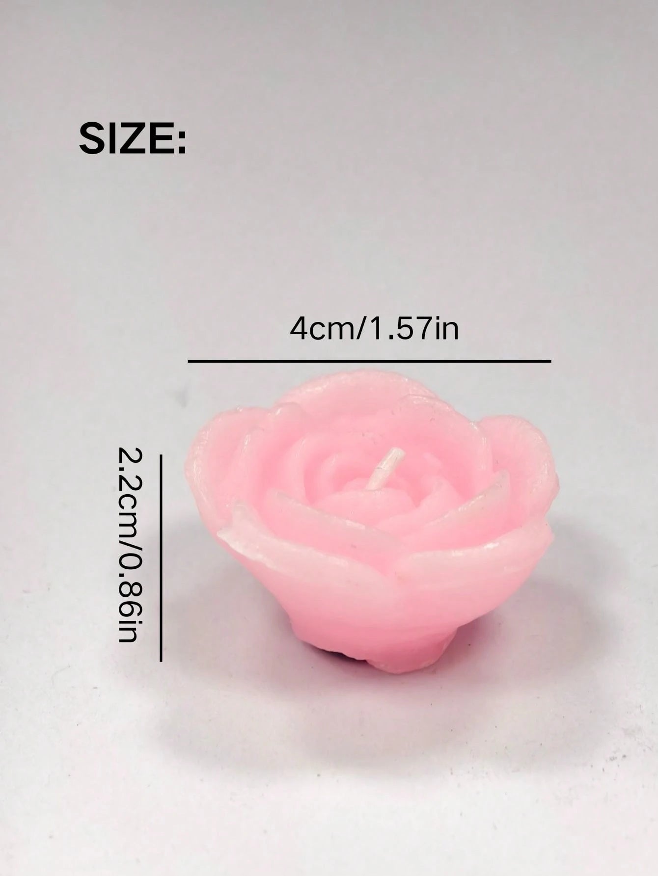 1/6pcs Rose Shaped Pink Mini Floating Rose Candles, Suitable For Aromatherapy, Wedding, Party, Home Decor And More
