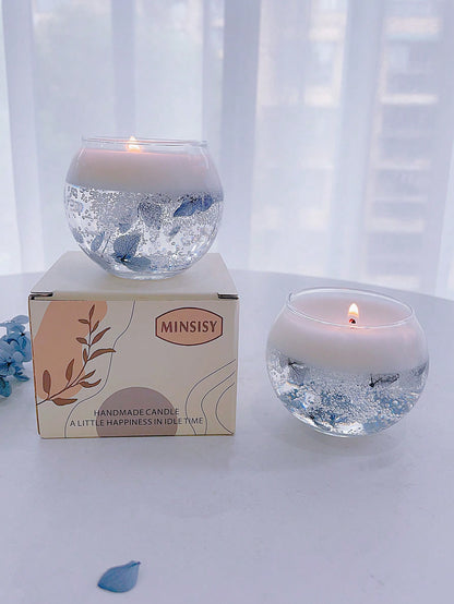 1 Box 1 Cup Pink Floating Flower Scented Candle Atmosphere Home Scented Candle Room Bedroom Study Room Ornaments Fragrance Send Friends Souvenirs Small Gifts Candle Decorations Atmosphere Layout Roman
