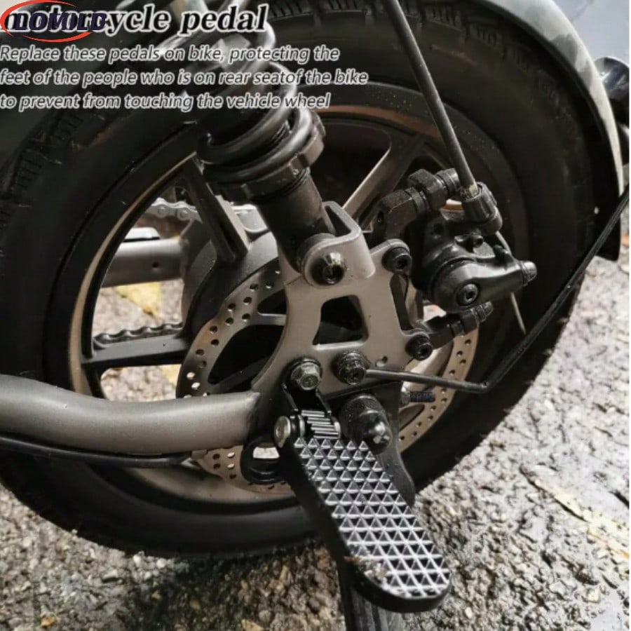 1 Pair LOMILD Aluminum Alloy Bicycle Pedals- Non-Slip Quick Release Rear Pedals With Textured Grip, Durable Lightweight Design, Suitable For Folding Bikes, Mountain Bikes And Electric Bikes- Secure