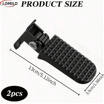 1 Pair LOMILD Aluminum Alloy Bicycle Pedals- Non-Slip Quick Release Rear Pedals With Textured Grip, Durable Lightweight Design, Suitable For Folding Bikes, Mountain Bikes And Electric Bikes- Secure
