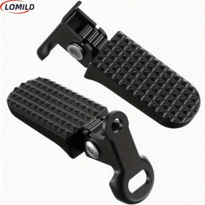 1 Pair LOMILD Aluminum Alloy Bicycle Pedals- Non-Slip Quick Release Rear Pedals With Textured Grip, Durable Lightweight Design, Suitable For Folding Bikes, Mountain Bikes And Electric Bikes- Secure