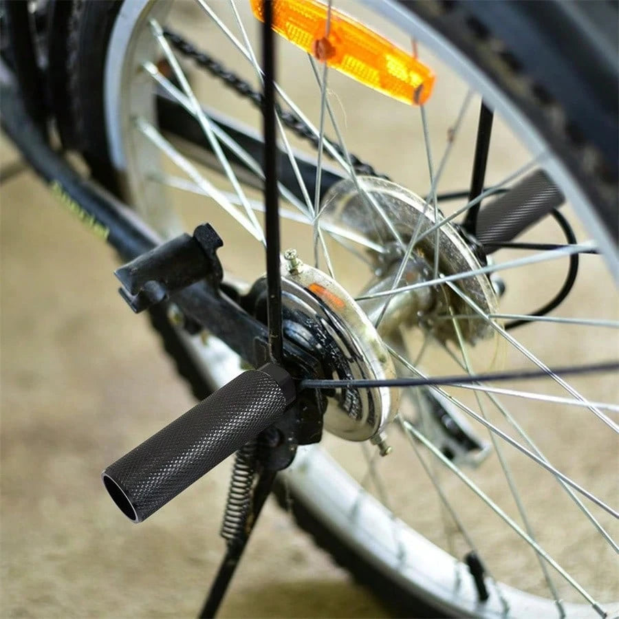 1 Pair Non-Slip Aluminum Bicycle Pegs, Aluminum Alloy Non-Slip Lead Foot Bicycle Pegs, Mountain Bike BMX Pegs, Bicycle Rear Seat Pegs, Suitable For 0.35 Inch Axle (This Product Is Not Recommended For