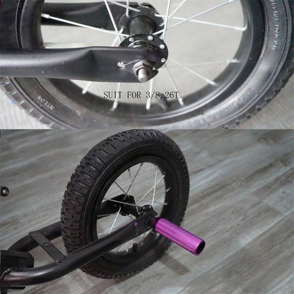 1 Pair Non-Slip Aluminum Bicycle Pegs, Aluminum Alloy Non-Slip Lead Foot Bicycle Pegs, Mountain Bike BMX Pegs, Bicycle Rear Seat Pegs, Suitable For 0.35 Inch Axle (This Product Is Not Recommended For