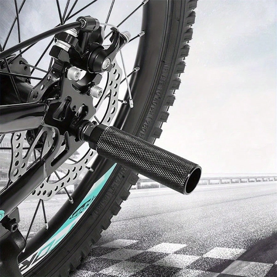 1 Pair Non-Slip Aluminum Bicycle Pegs, Aluminum Alloy Non-Slip Lead Foot Bicycle Pegs, Mountain Bike BMX Pegs, Bicycle Rear Seat Pegs, Suitable For 0.35 Inch Axle (This Product Is Not Recommended For