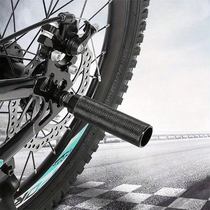 1 Pair Non-Slip Aluminum Bicycle Pegs, Aluminum Alloy Non-Slip Lead Foot Bicycle Pegs, Mountain Bike BMX Pegs, Bicycle Rear Seat Pegs, Suitable For 0.35 Inch Axle (This Product Is Not Recommended For