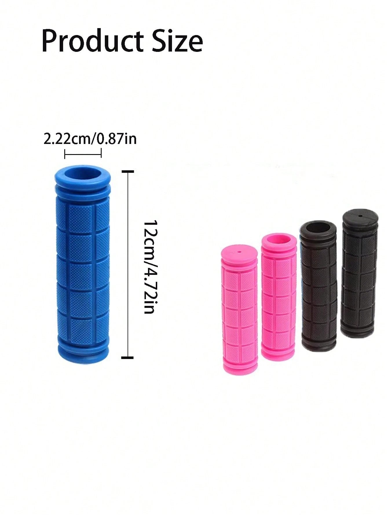 1 Pair Thickened Rubber Bicycle Handlebar Grips Colorful Soft Bike Handle Cover Anti-Slip And Shock-Absorbing Wear-Resistant Bicycle Handlebar Universal Accessories Great Gift For Mountain Bike Fixed