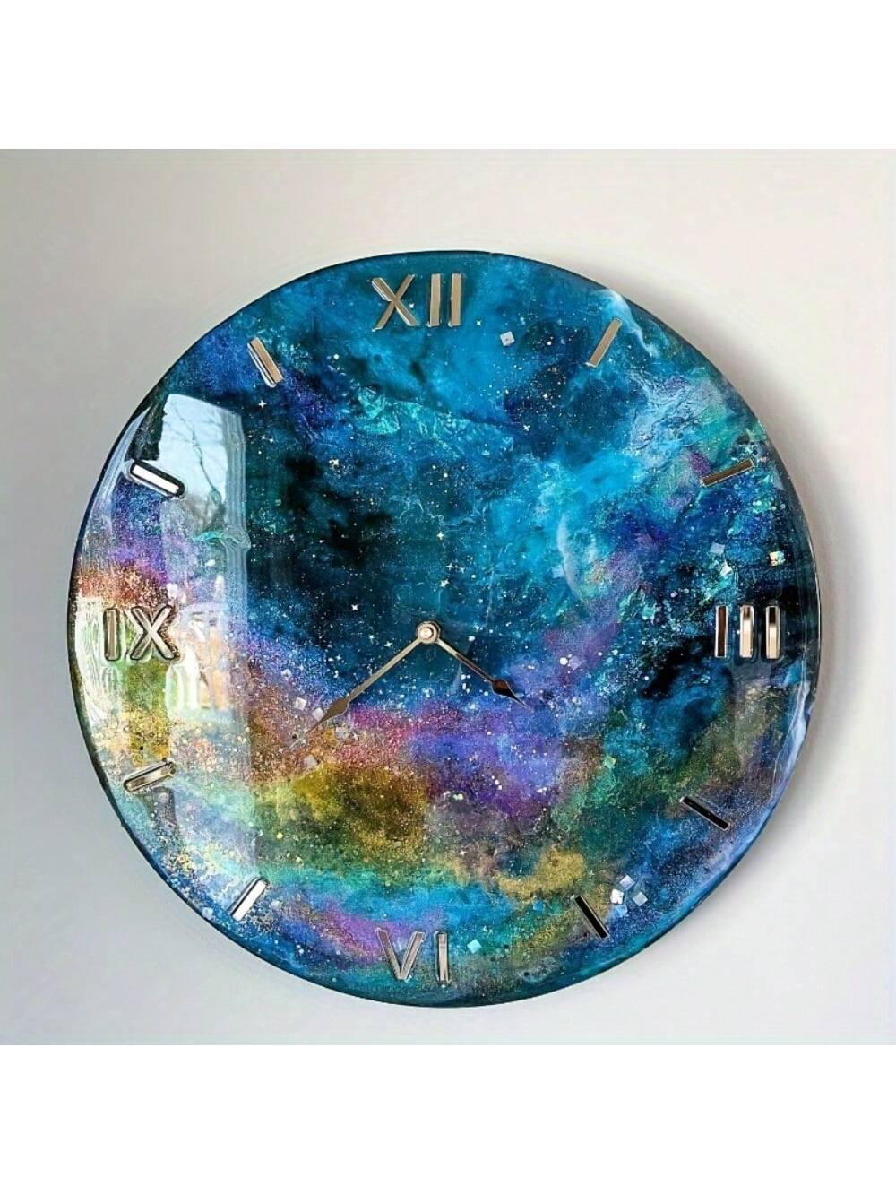 1 Set Large Round Roman Numerals Clock Silicone Mold Kit- Create Handmade DIY Jewelry, Wall Hanging, And Home Decor With Epoxy Resin- Perfect For Crafty Beginners And Experienced Makers Alike