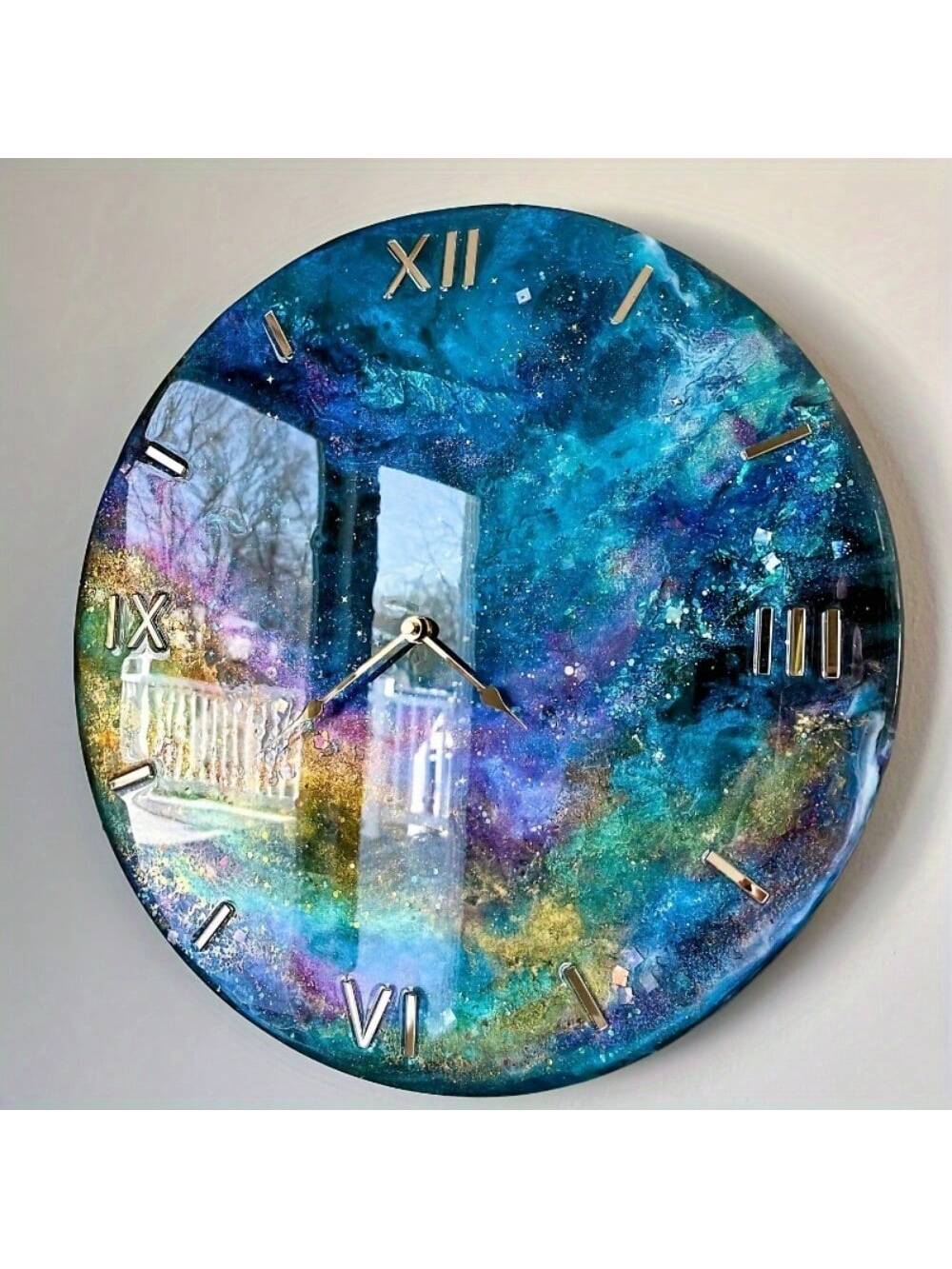 1 Set Large Round Roman Numerals Clock Silicone Mold Kit- Create Handmade DIY Jewelry, Wall Hanging, And Home Decor With Epoxy Resin- Perfect For Crafty Beginners And Experienced Makers Alike