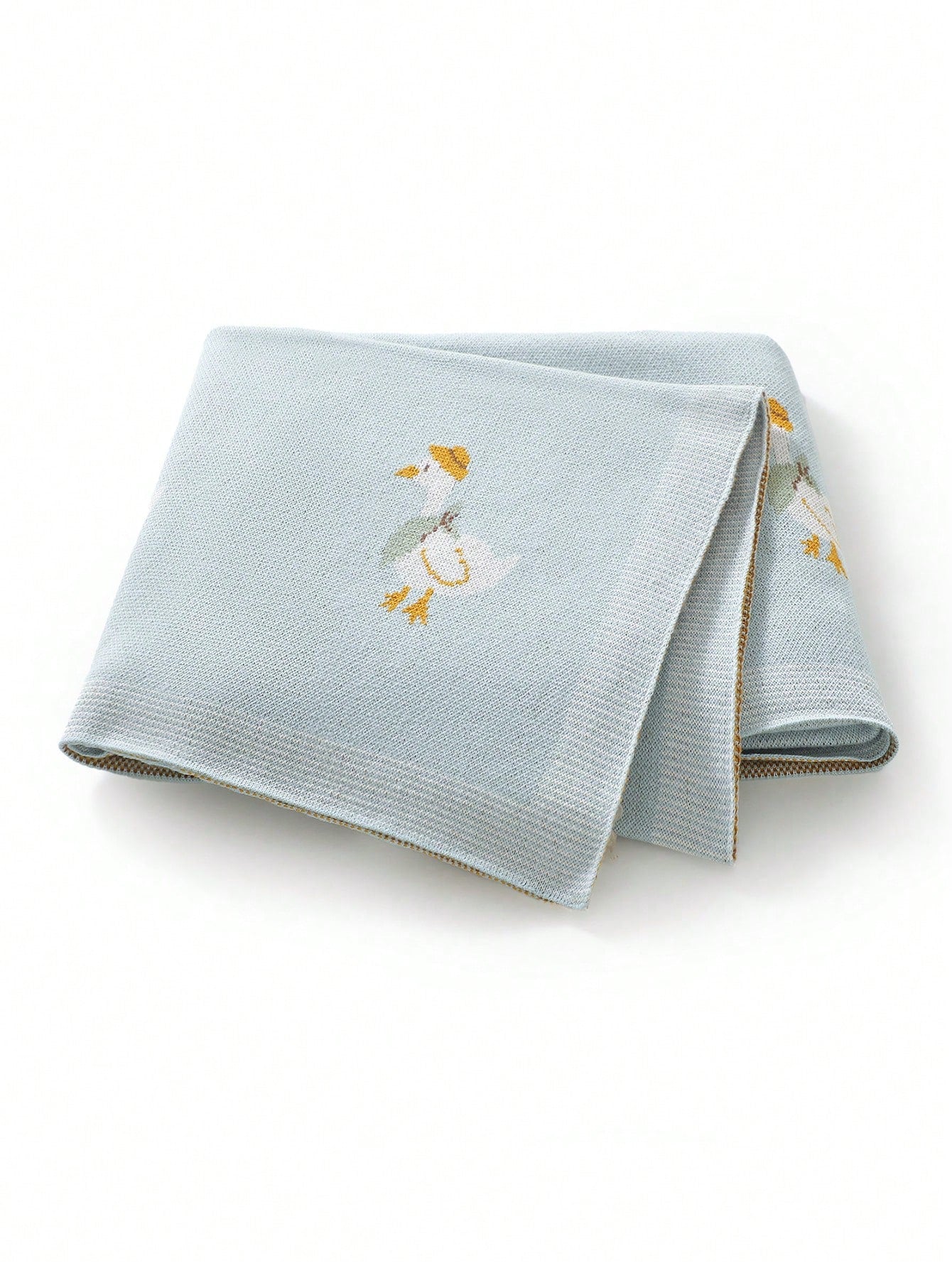100% Cotton Baby Blanket, All Season Duck Knitted Infant Stroller Blanket, Newborn Crib Quilt, Baby Air Conditioning Quilt, Infant Supplies