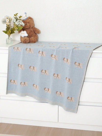 100% Cotton Baby Blanket, Elephant Knitted All-Season Baby Stroller Blanket, Newborn Crib Quilt, Baby Air Conditioning Quilt, Infant Supplies
