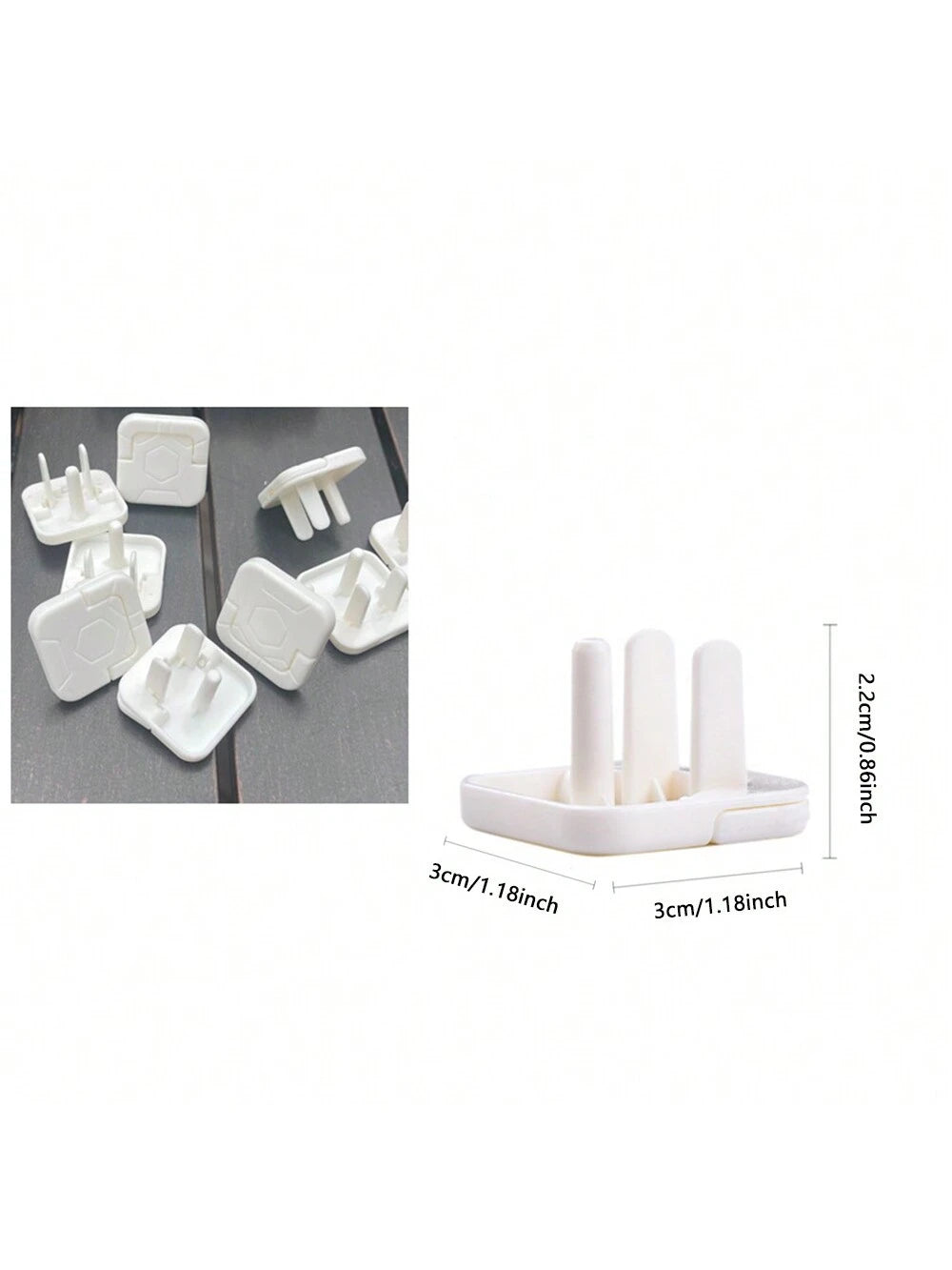 10pcs/15pcs US Standard 2 Hole/3 Hole Electrical Outlet Covers, Insulated Protective Caps Anti-Electric Shock Infant/Child Proofing