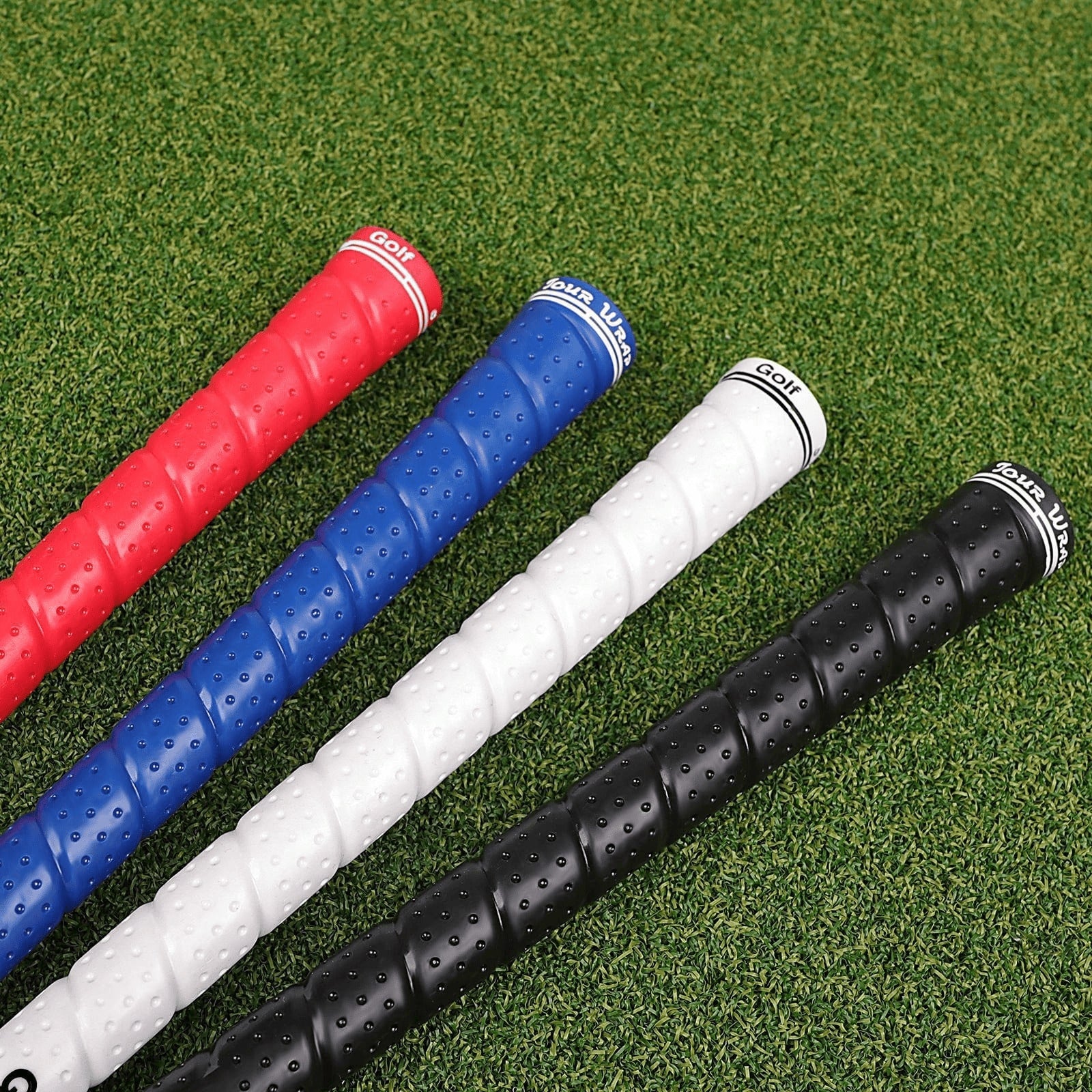 10pcs Golf Grips Rubber Iron Wood Club Multi-Color Optional Standard Medium Size