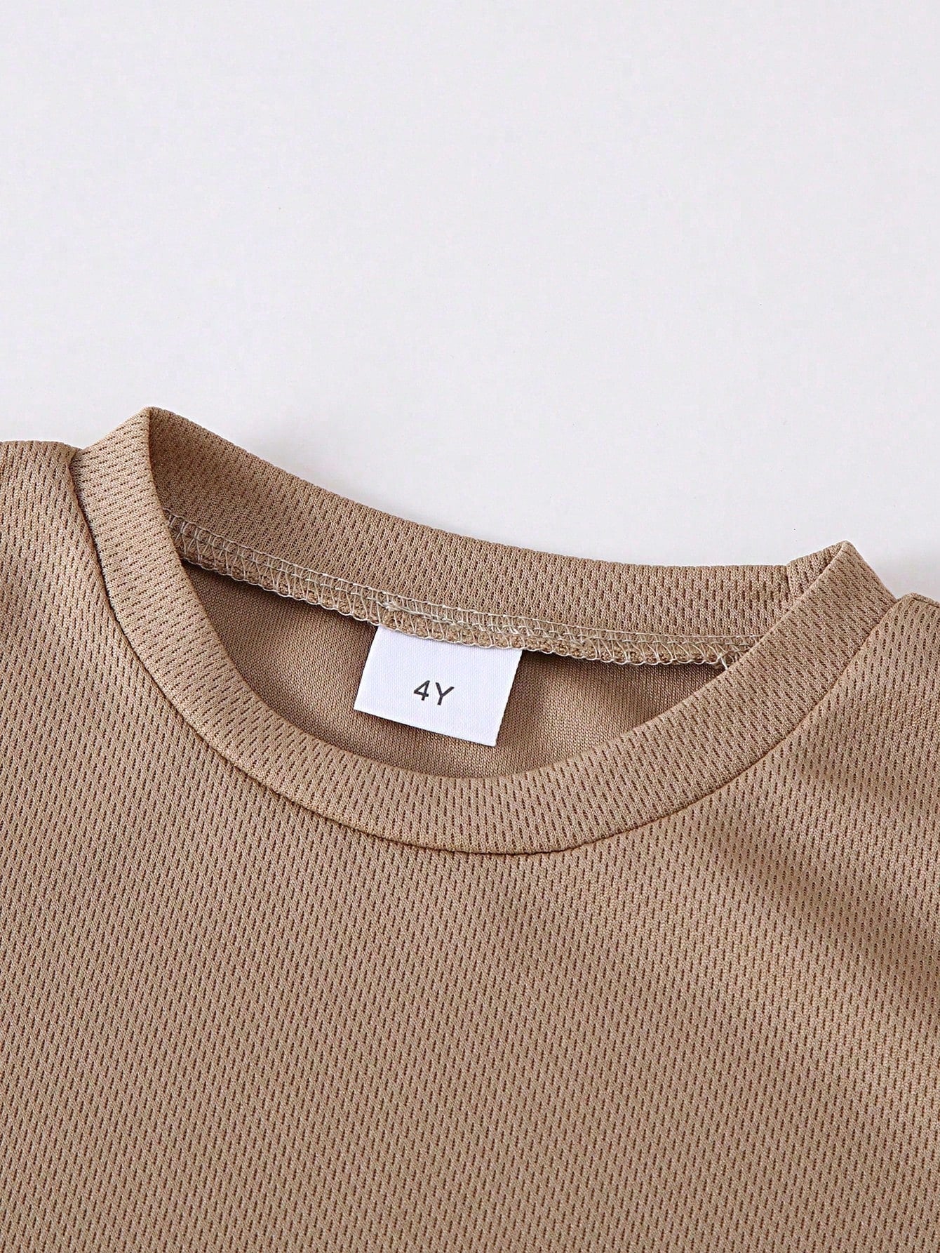 10pcs/Set Baby Casual Solid Color Knit Fabric T-Shirt Matched With Solid Color Shorts Outdoor Suit, Spring/Summer