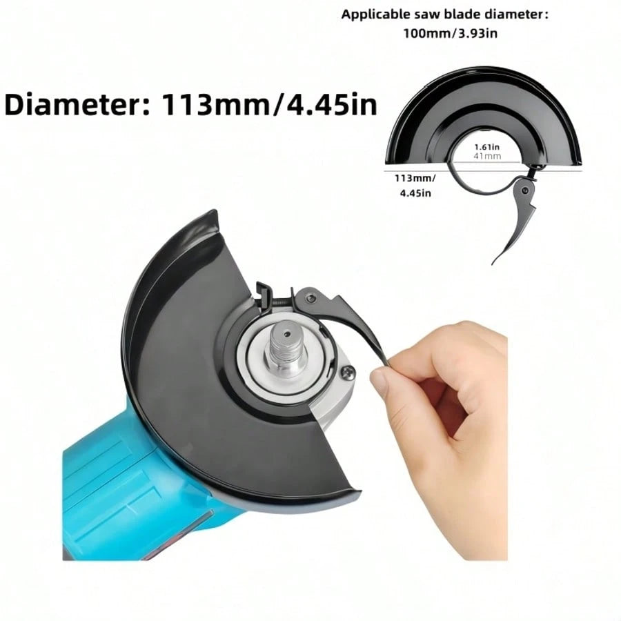 115mm Grinder Guard, Universal Angle Grinder, No Battery Required