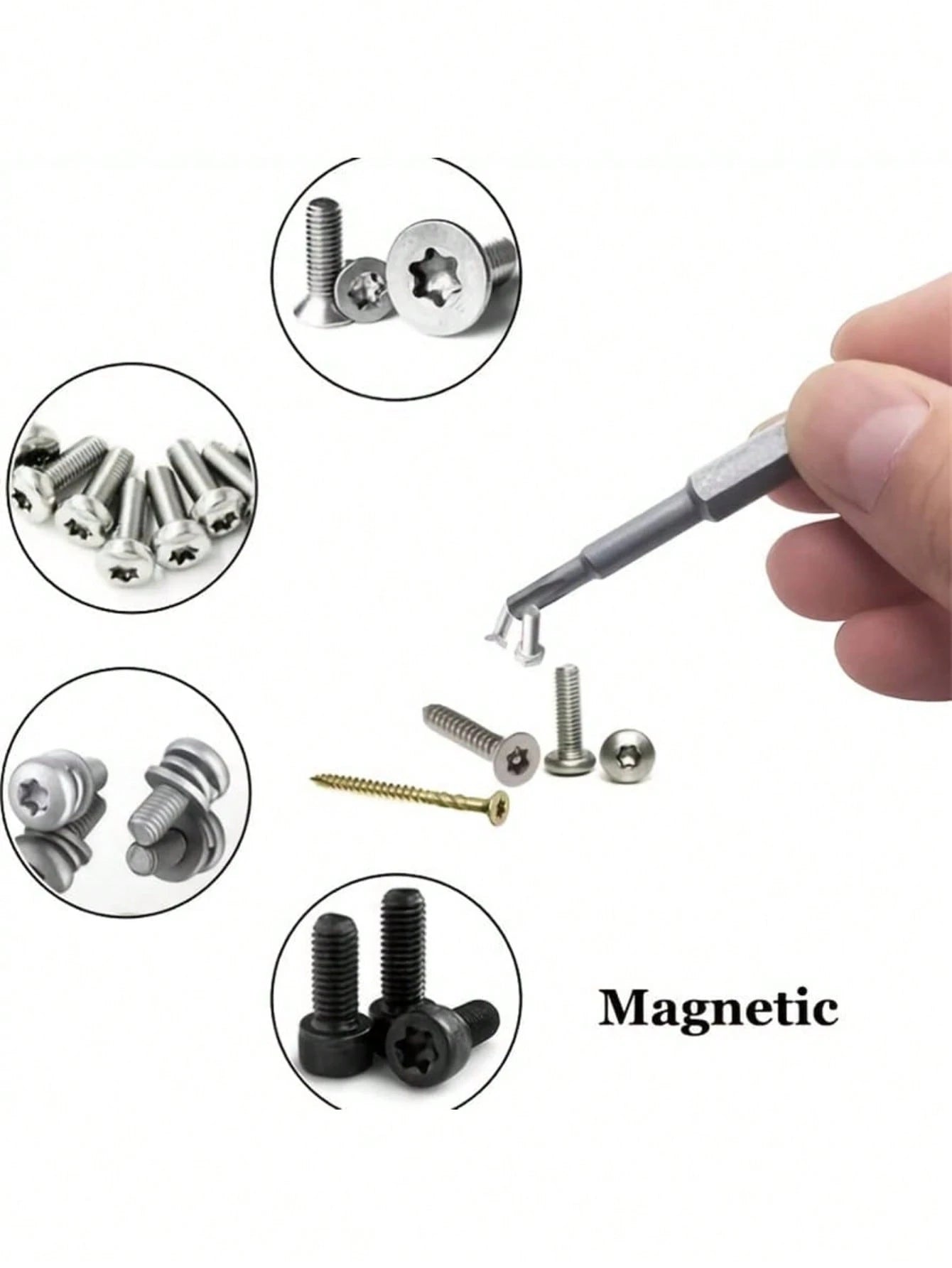 11Pcs Long Torx Security Head Screwdriver Drill Set, 1/4 Inch Hex Shank S2 Steel Torx Screwdriver Bit Set, T6 T7 T8 T9 T10 T15 T20 T25 T27 T30 T40,Tool Accessories