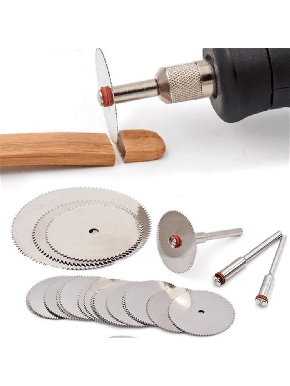 11pcs Mini Circular Saw Blades Set, Stainless Steel/Wood/Plastic Cutting Discs, Rotary Tool Accessories, Power Tool Parts,Tool Accessories