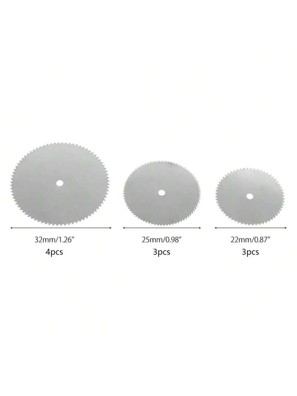 11pcs Mini Circular Saw Blades Set, Stainless Steel/Wood/Plastic Cutting Discs, Rotary Tool Accessories, Power Tool Parts,Tool Accessories