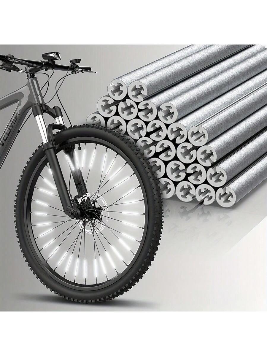 12pcs Bicycle Spoke Reflector, 360 ° Visibility Bicycle Spoke Reflector, Waterproof Bicycle Reflector Clip Warning Spoke Light Cover- Suitable For Bicycles, Motorcycles, Warnings, And DIY Decoration