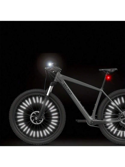 12pcs Bicycle Spoke Reflector, 360 ° Visibility Bicycle Spoke Reflector, Waterproof Bicycle Reflector Clip Warning Spoke Light Cover- Suitable For Bicycles, Motorcycles, Warnings, And DIY Decoration